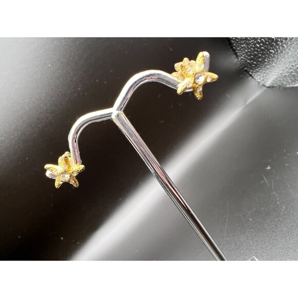 Small Pavé Star Stud Earrings - Picture 1 of 5